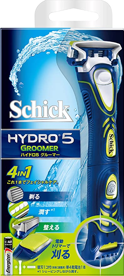 1本 (x 1) シック SCHICK 5枚刃 ハイドロ5 グルーマー ホルダー (電動