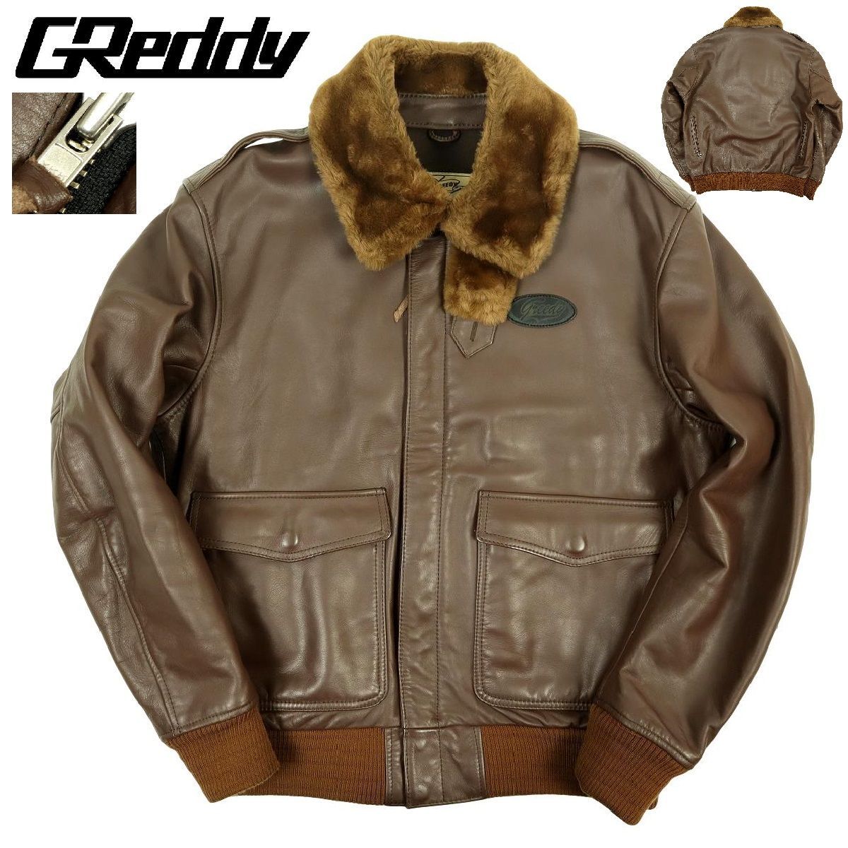 6,560円GREEDY レザージャケット GRW-901 Mサイズ