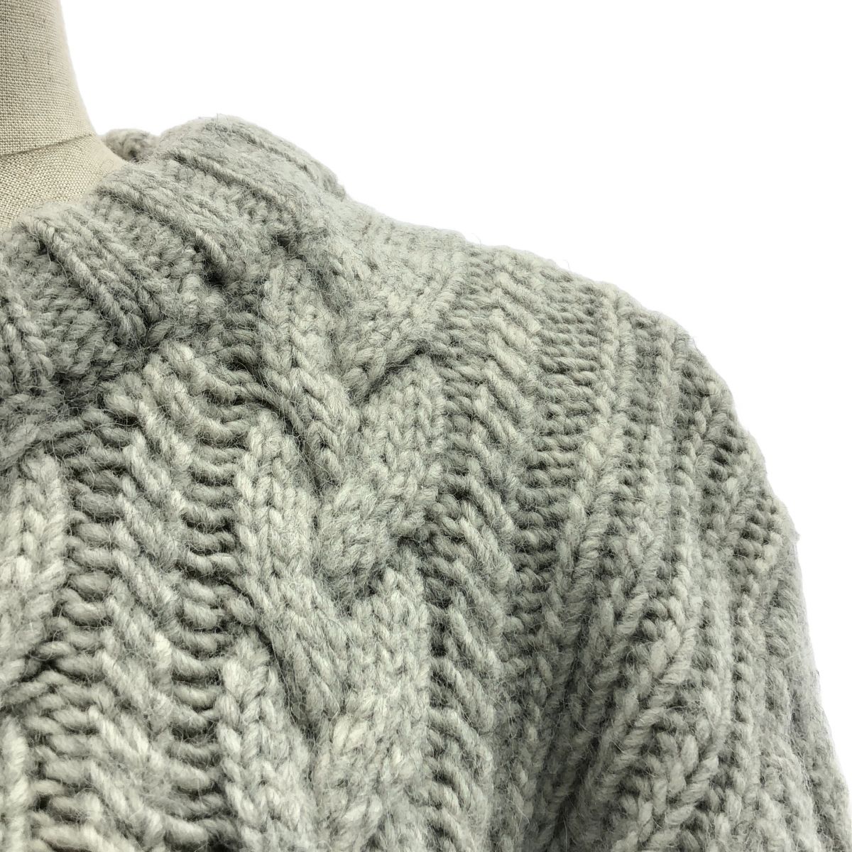 Cecilie Bahnsen | セシリーバンセン | バックオープン ケーブル ニット | M|L | グレー | レディース