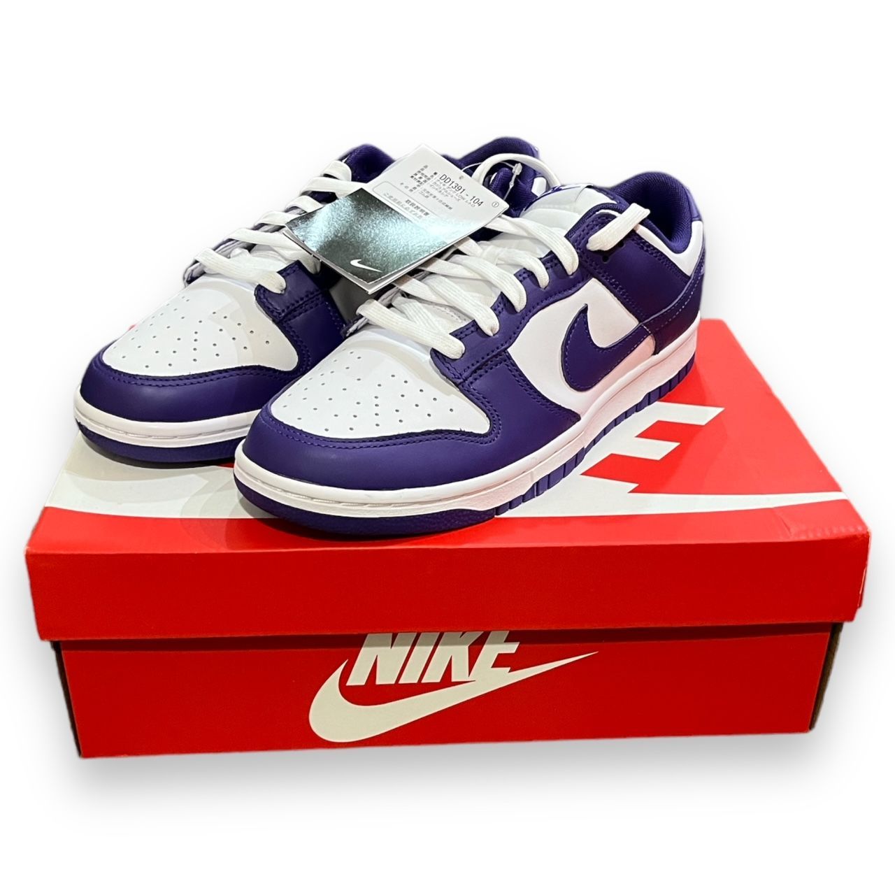 未使用品 国内正規 NIKE DUNK LOW RETRO COURT PURPLE ダンク ロー 