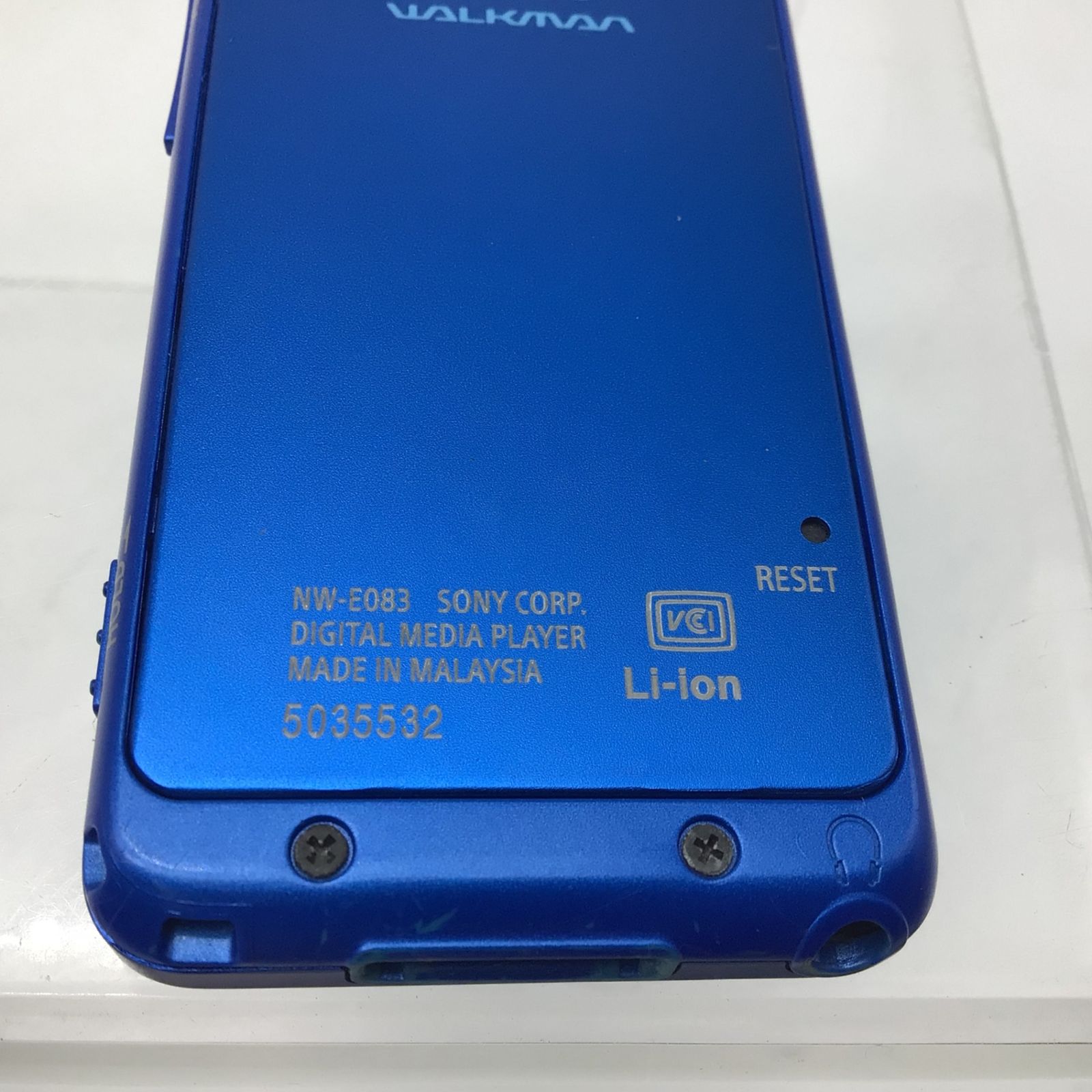 6276 【動作品】SONY WALKMAN NW-E083 ブルー 4GB（実容量3.17GB