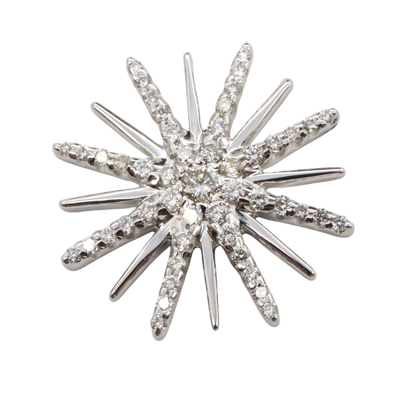 ジュエリー JEWELRY ペンダントトップ ダイヤモンド ペンダントトップ ﾀﾞｲﾔ 4.7g K18WG ホワイトゴールド ダイヤモンド トップ レディース Used A