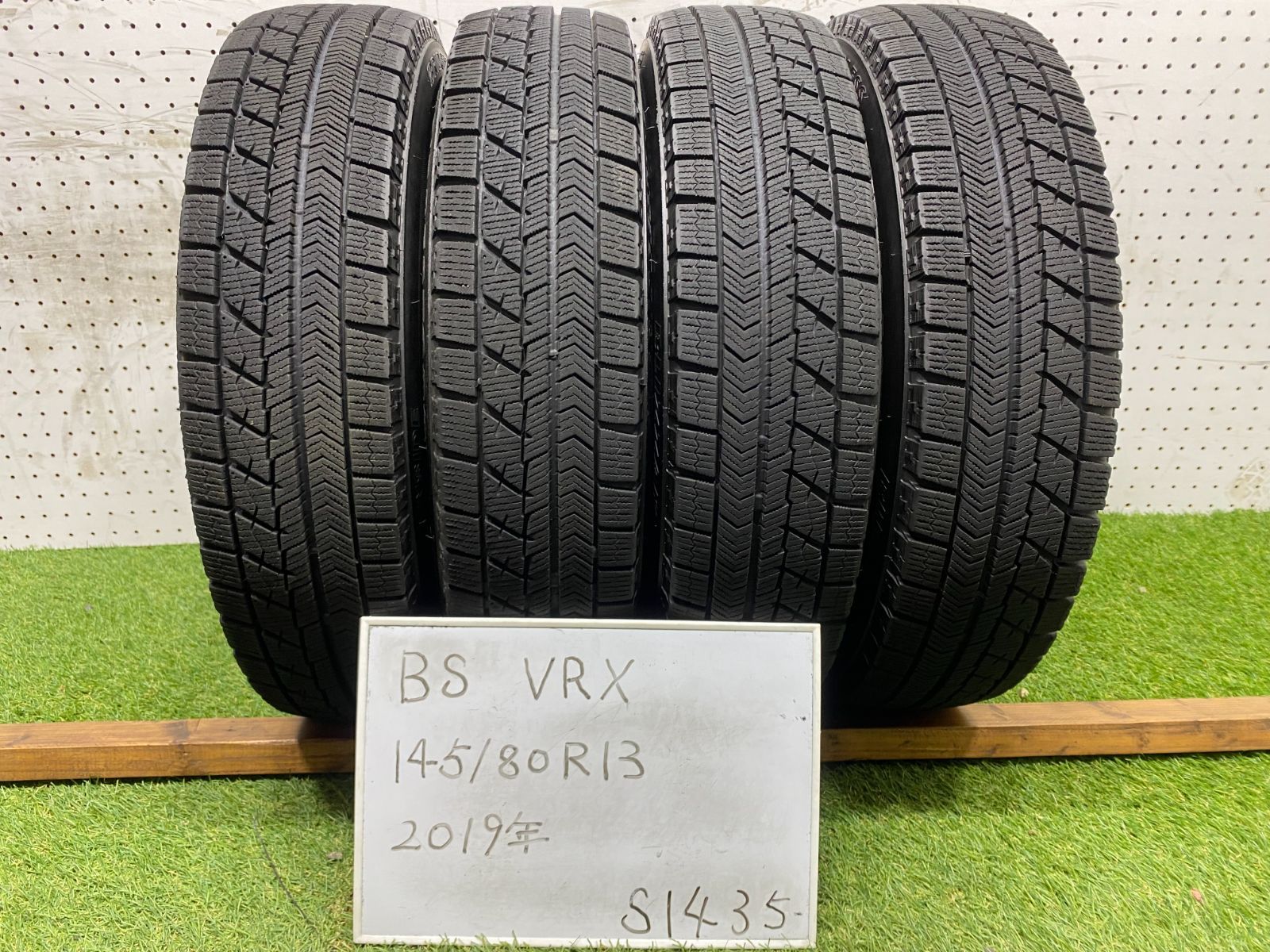 1 S1435 2019年製|BRIDGESTONE BLIZZAK VRX|ブリジストン ブリザック|145|80R13 アルト N-BOX ムーヴ等に