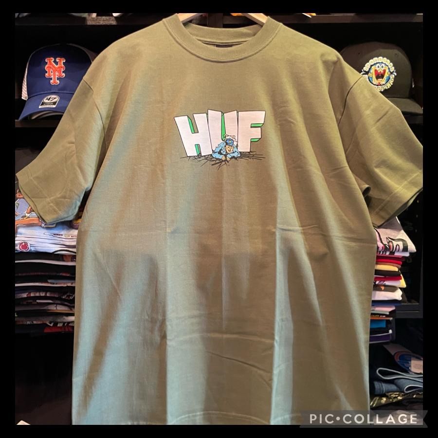 HUF THE DROP TEE OLIVE Lサイズ