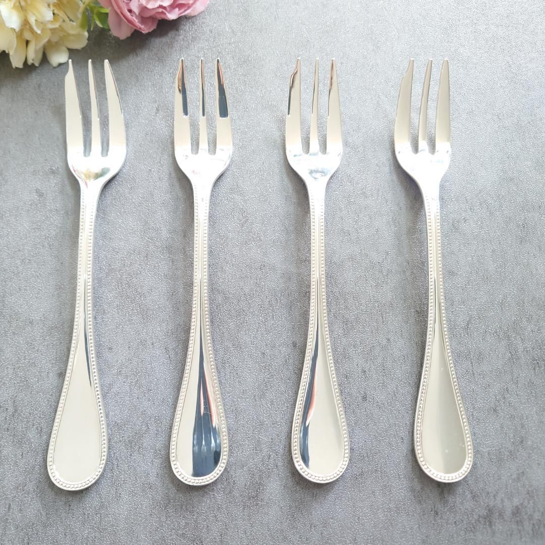 クリストフル パール ケーキフォーク 4点