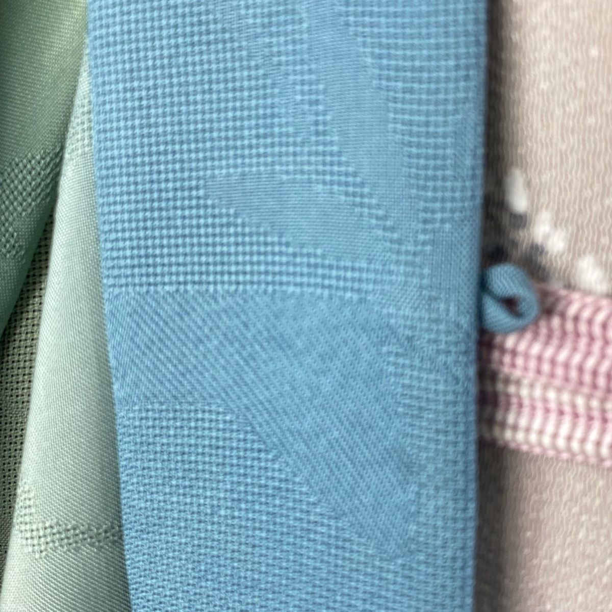 羽織 身丈108cm 裄丈66cm M 地紋 縦ぼかし 薄緑 正絹 WWW_WOWDIGSITE_COM