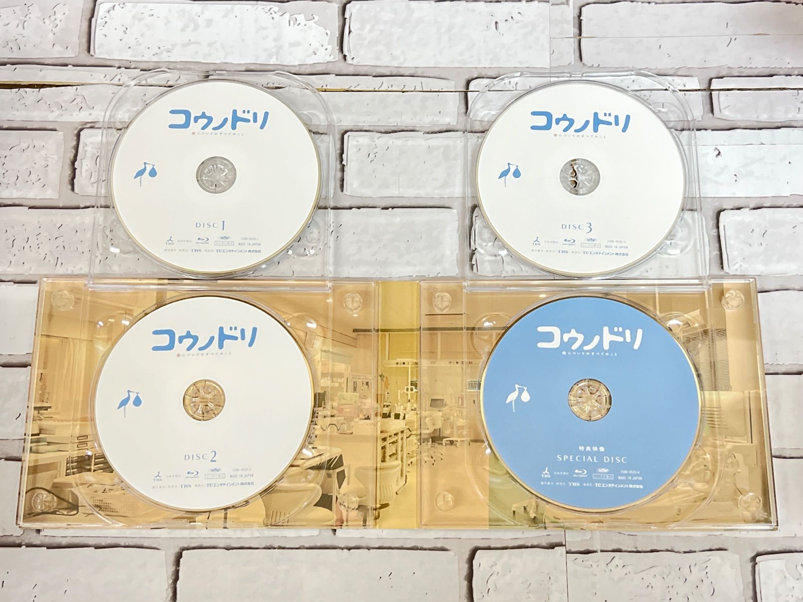 W9-40】◇ 中古Blu-ray コウノドリ Blu-ray BOX （外箱が欠品し