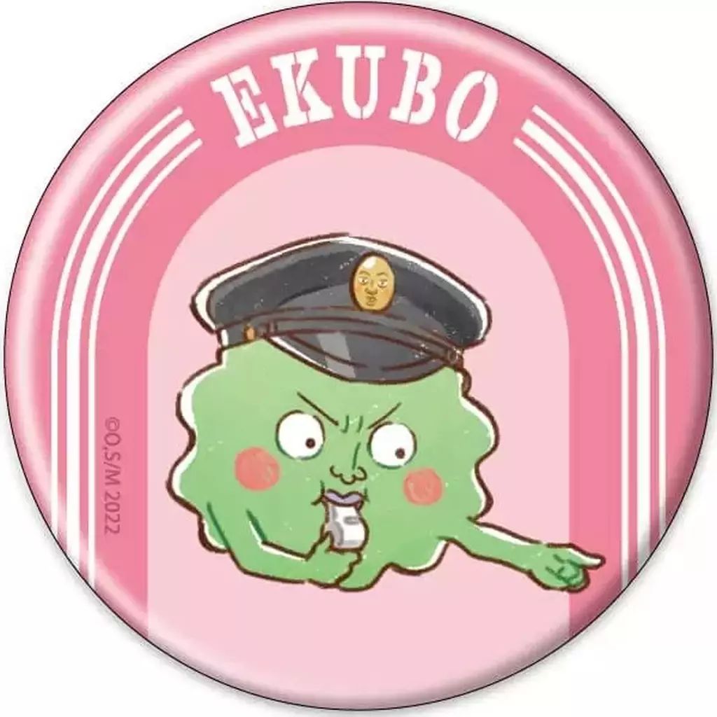 中古】バッジ・ビンズ エクボ 「モブサイコ100 III 缶バッジ 15.駅員風