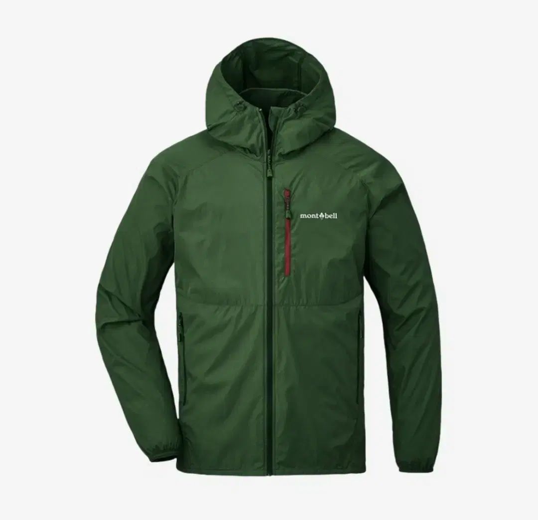 モンベル ウィンドブレーカー WIND AND WISH ブラスト BLAST フード ジャケット DARK GREEN