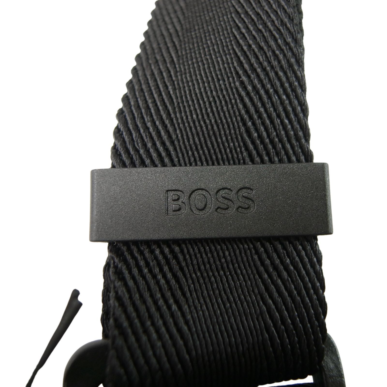 ヒューゴボス HUGO BOSS Hugo Boss 斜めがけショルダー エンベロープバッグ ブラック ナイロン ◆新品◆ メンズ HB-318