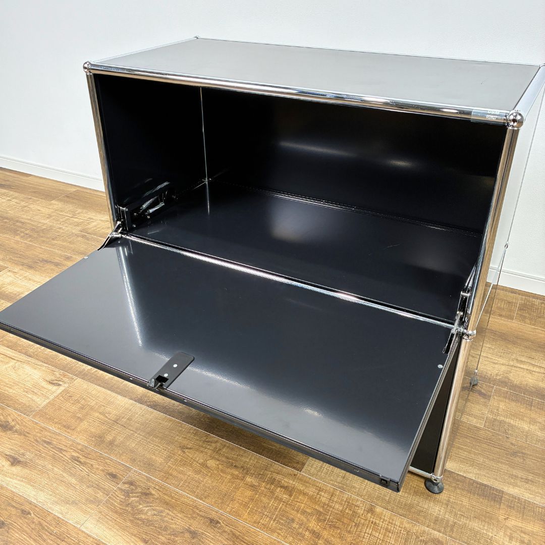 USMハラー 1列2段 ブラック usm ハラー キャビネット