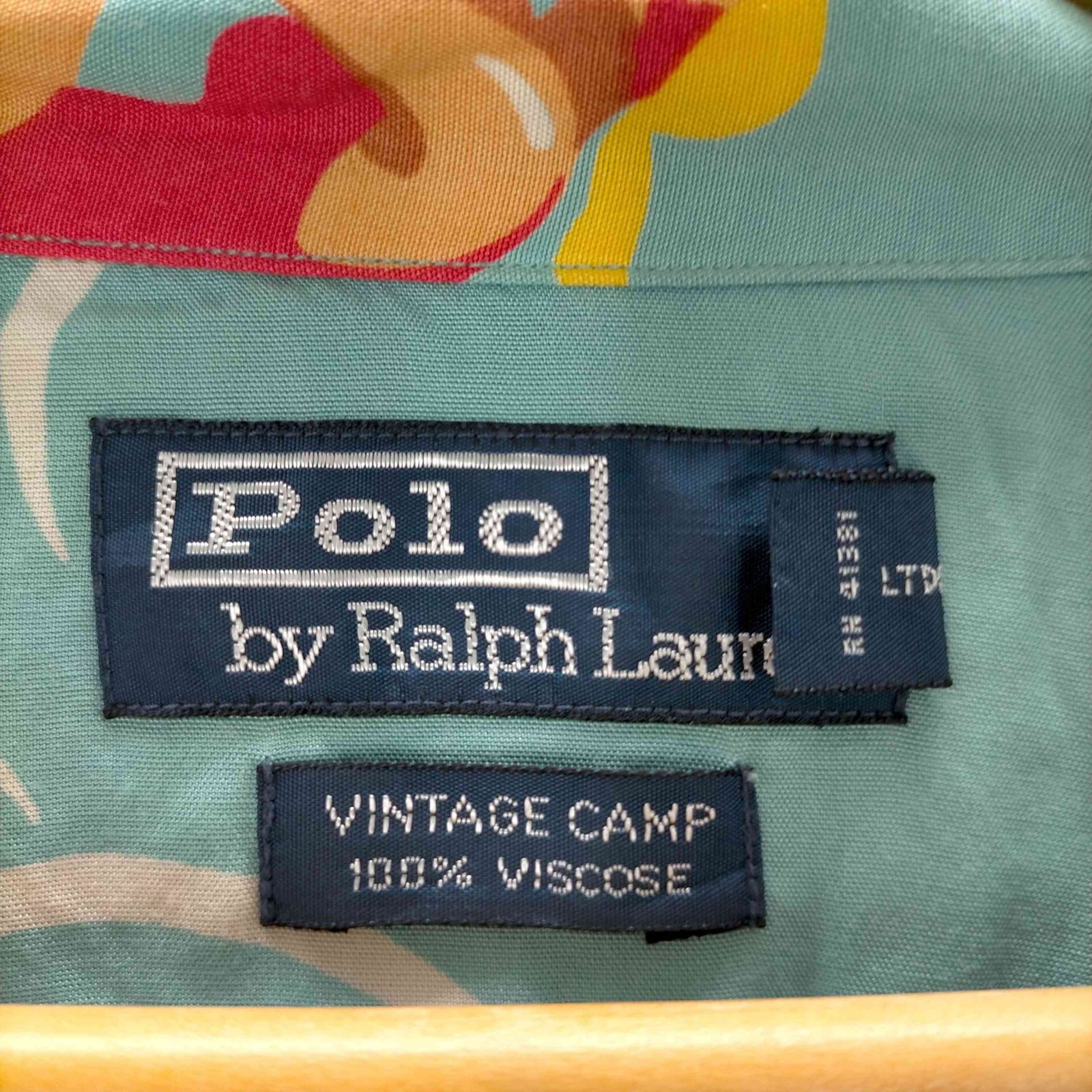 ポロバイラルフローレン Polo by RALPH LAUREN 90s VINTAGE CAMP 開襟 
