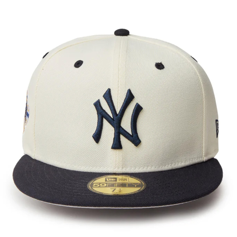 【ムラスポ公式】NEW ERA ニューエラ 5950 59FIFTY WOOL VISER ウールバイザー ニューヨーク ヤンキース クローム ネイビーバイザー 14307678 メンズ レディース