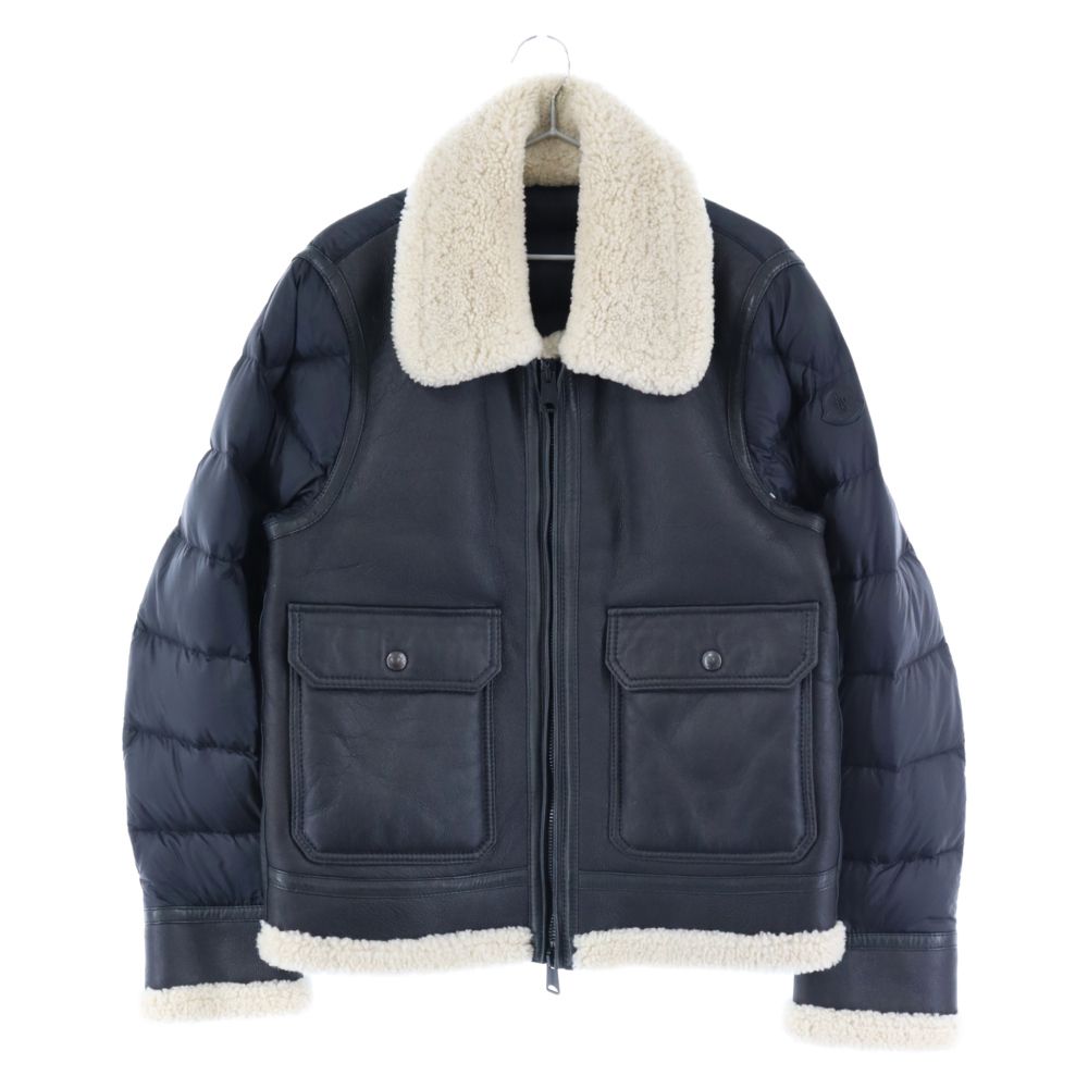 MONCLER] LAREDO ムートン切替 ダウンジャケット 0 羊革