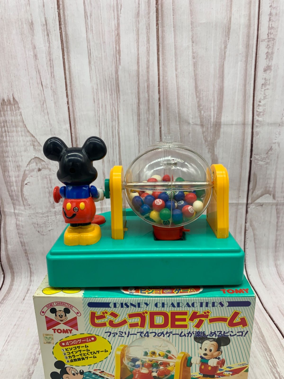 Disney Characters ビンゴDEゲーム/TOMY/レトロゲーム/4つの