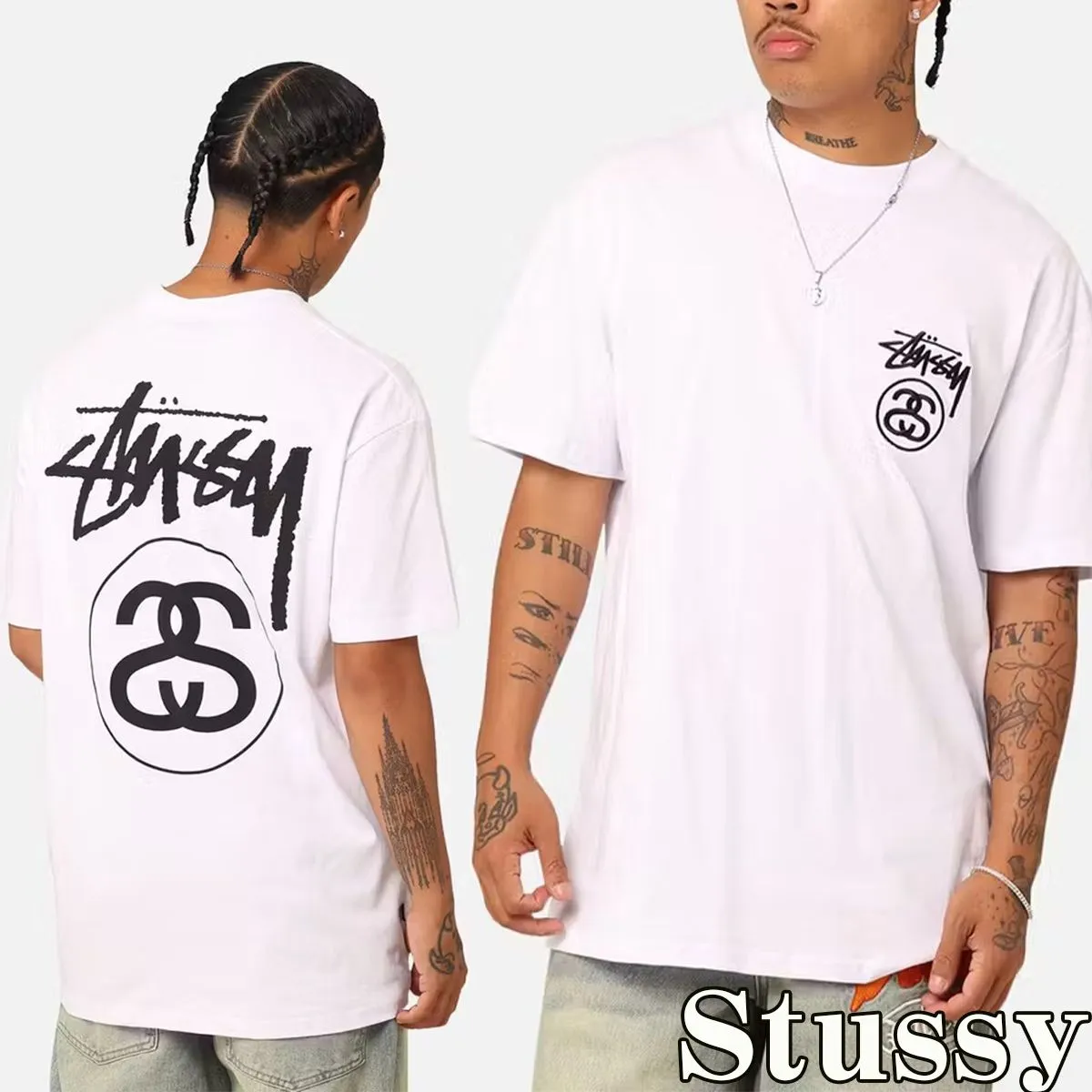 Stussy Tシャツ ステューシー ロゴ 半袖 SS Link T-Shirt オーバー