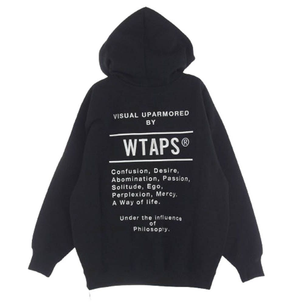 WTAPS VISUAL UPARMORED HOODY Lサイズ WTAPS FW22 VISUAL UPARMORED / HOODY BLACK