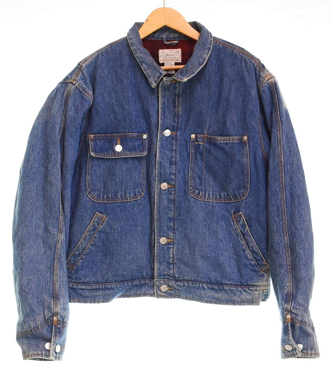 ラルフローレン　ダック　トラッカー　ジャケット ラルフローレン RalphLauren 80'S 白タグ 80年代 デニムジャケット