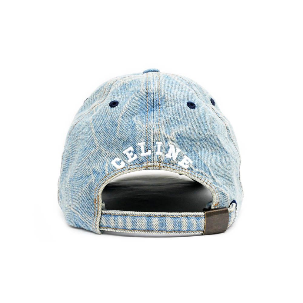 名東】セリーヌ ベースボールキャップ トリオンフ デニム Sサイズ