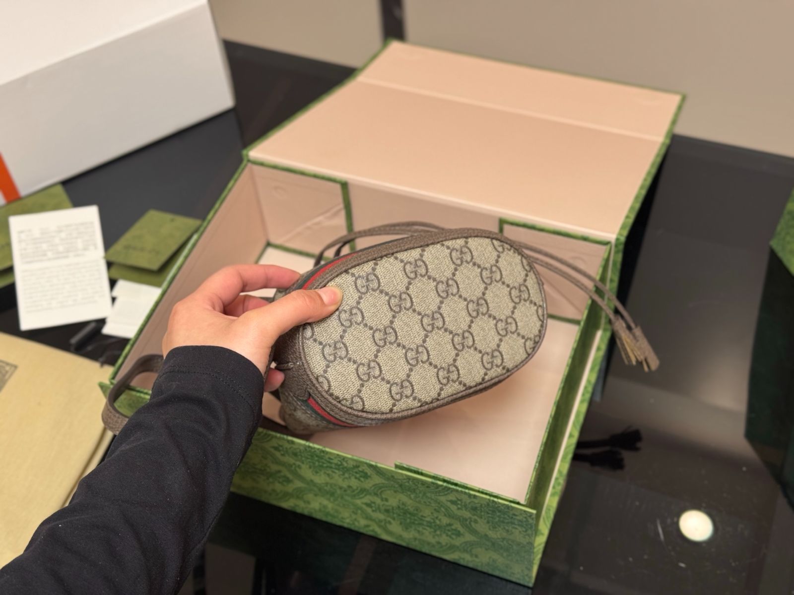 国内発送 グッチ オフィディア バケット グッチ GUCCI オフィディア スモール バケットバッグ ホワイト