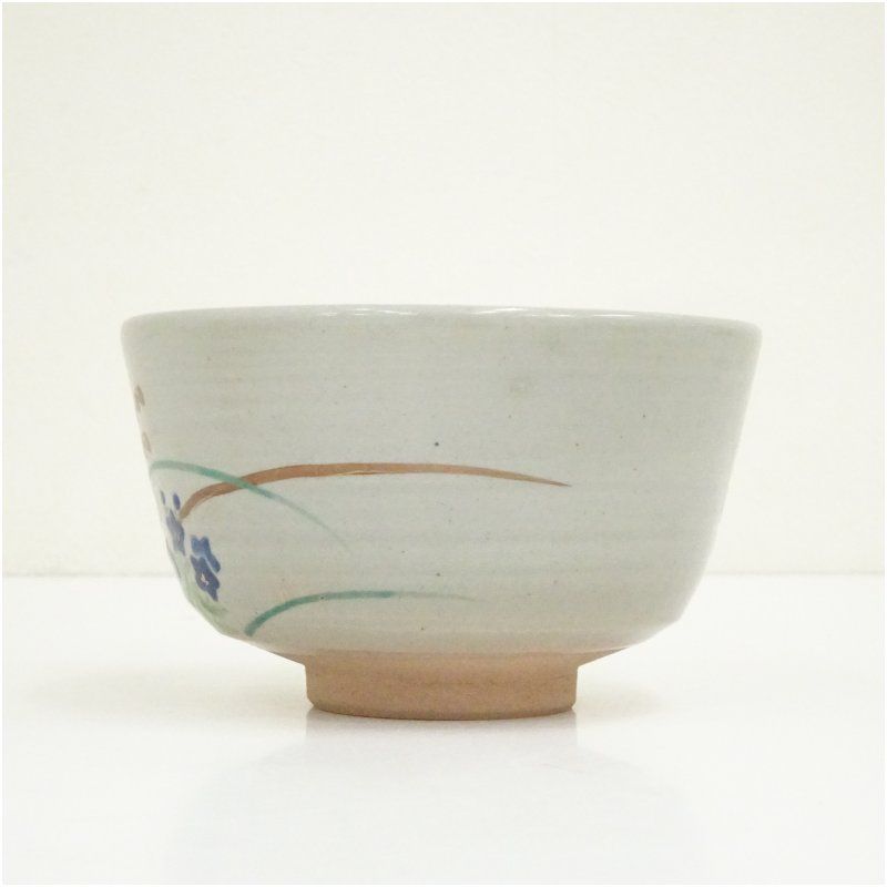 橋本紫雲 京焼 金彩色絵 乾山写 間取 寅 抹茶碗 茶道具 共箱外箱付 京焼 橋本紫雲造 乾山写武蔵野文茶碗（共箱） 茶道 抹茶