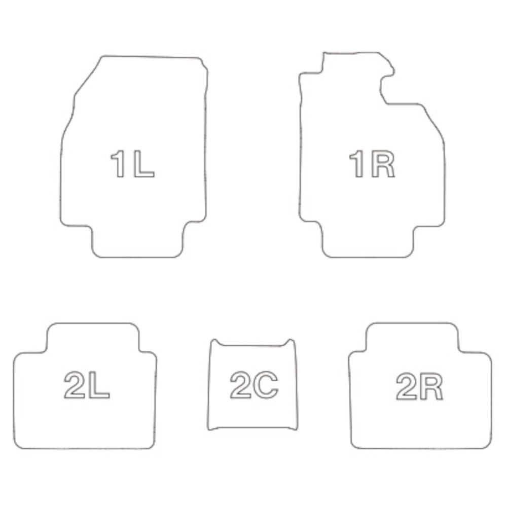 クラッツィオ Clazzio フロアマット 立体タイプ 1台分セット クラウンクロスオーバー AZSH35 | TZSH35 R4 2025 |9～ クラウンエステート AZSH38W | AZSH39W R7 2025 |3～ NEWラバータイプ ブ