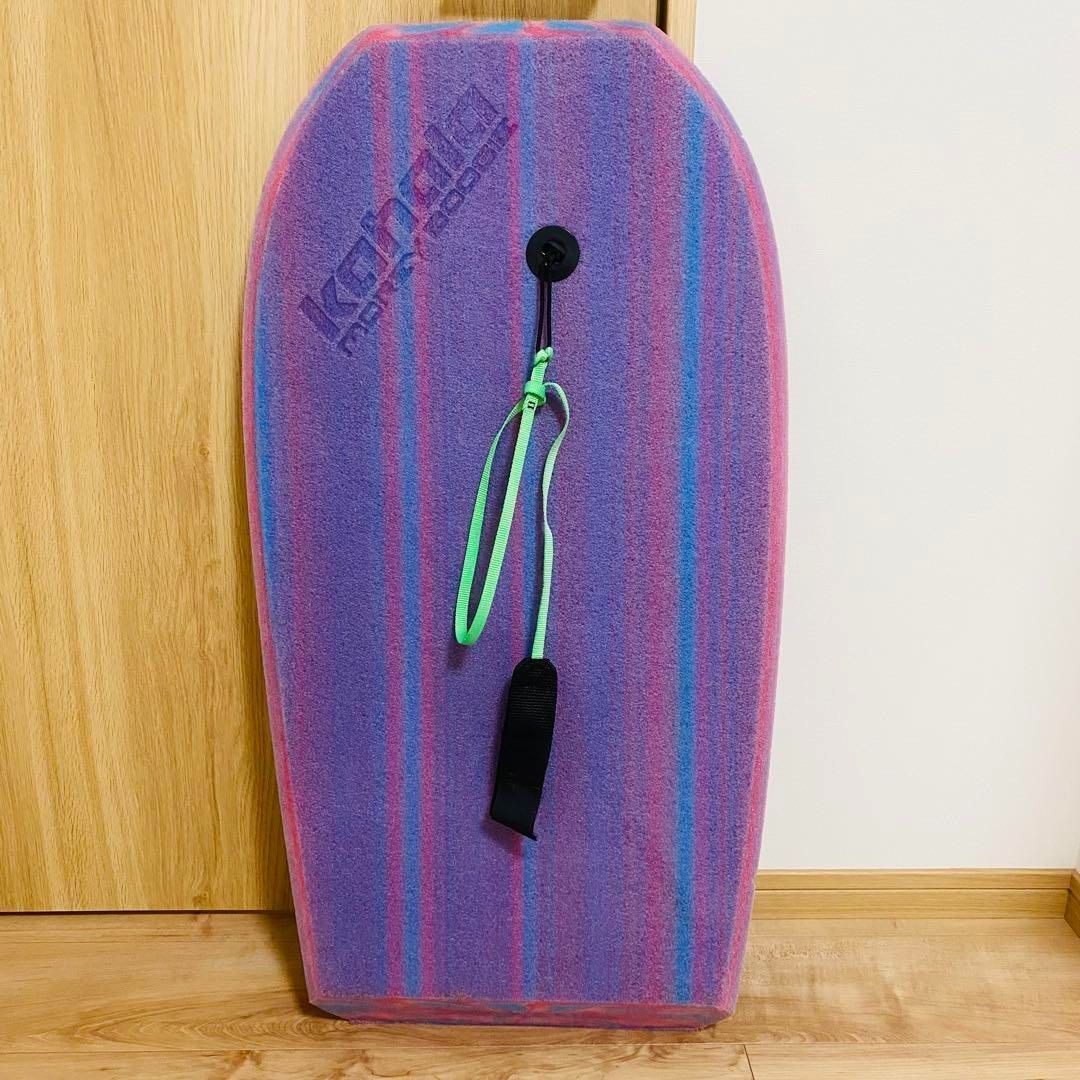 ★美品★モーレーブギー ボディボード 約88×56cm リーシュコード付き ☆美品☆モーレーブギー ボディボード 約88×56cm リーシュコード付き
