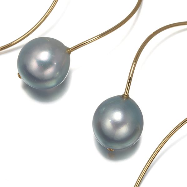 TASAKI タサキ ピアス パール 真珠 9.1mm/9.3mm スパイラル ウェーブ