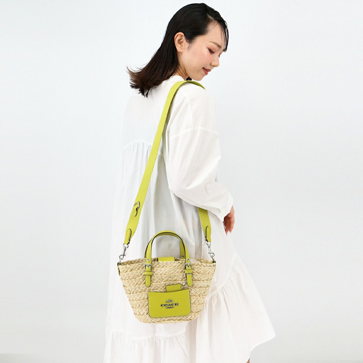 COACH コーチ CJ519 スモール トート かごバッグ ショルダー