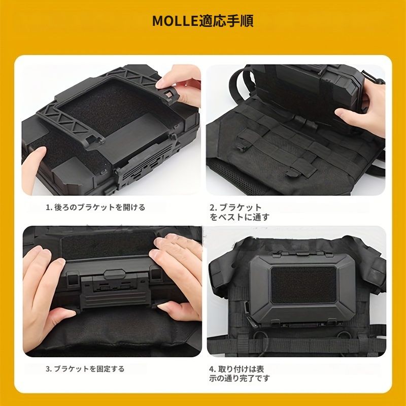 戦術的な衝突防止装置収納ボックス、アウトドアキャンプハイキング用ポータブルサバイバルギア収納ケース