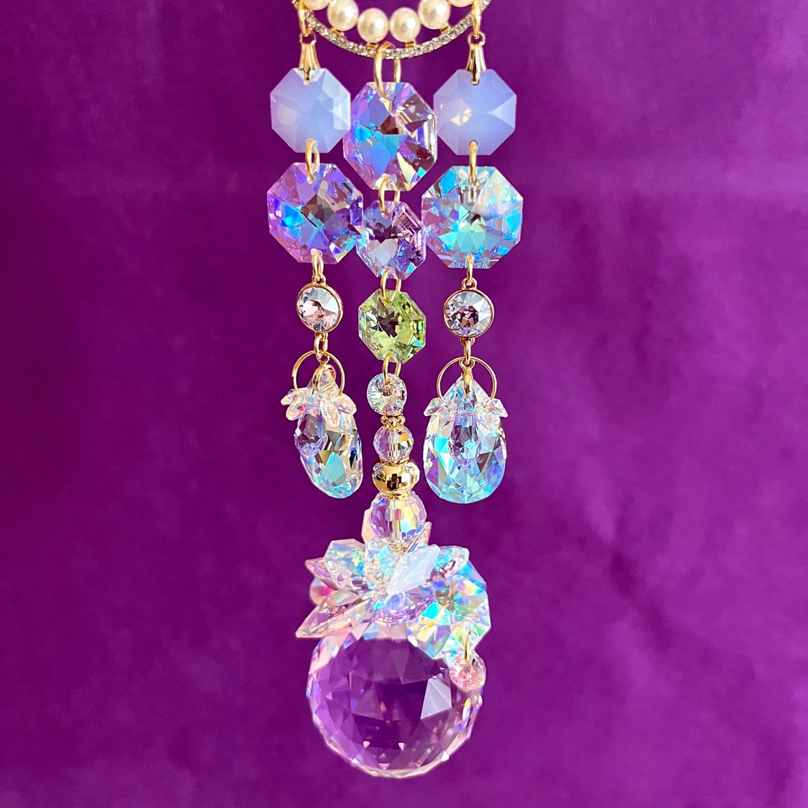 M様オーダー品3点おまとめ】♡スワロフスキーサンキャッチャー