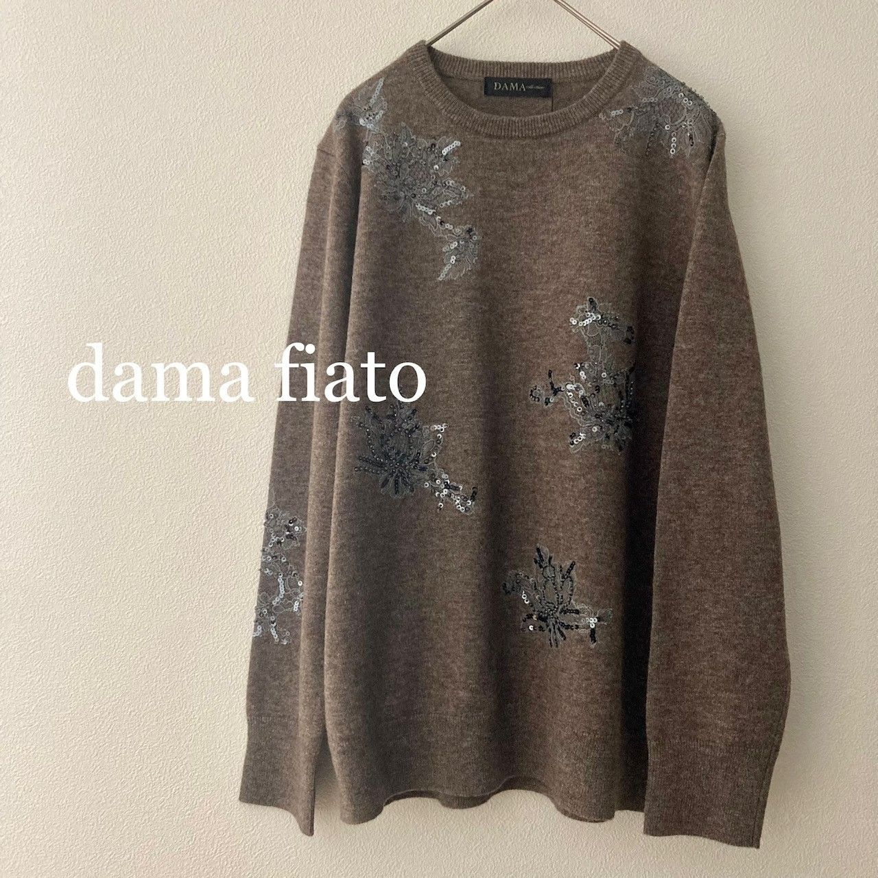 DAMA fiato フランスレース使いビーズ刺繍プルオーバー - メルカリ