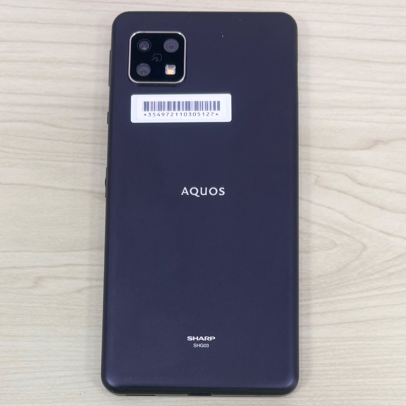 美品】AQUOS sense5G ブラック 64 GB SIMフリー