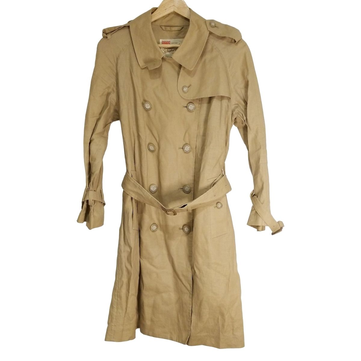 TRADITIONAL WEATHERWEAR トラディショナルウェザーウェア トレンチコート サイズ36 M レディース - ベージュ 長袖 麻 春 秋
