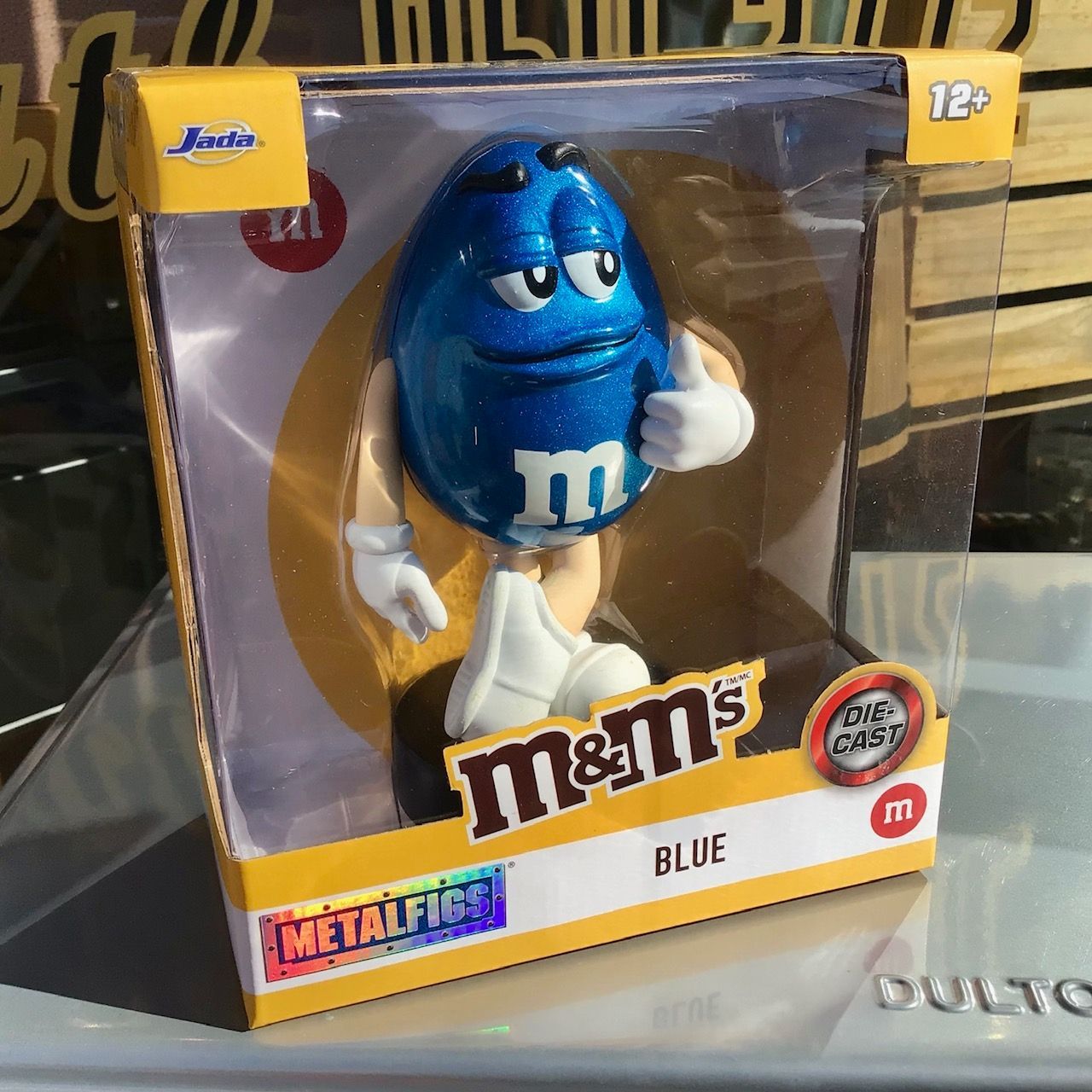 新品 M&M'S エムアンドエムズ ダイキャスト フィギュア ブルー アメリカン 雑貨 インテリア 小物