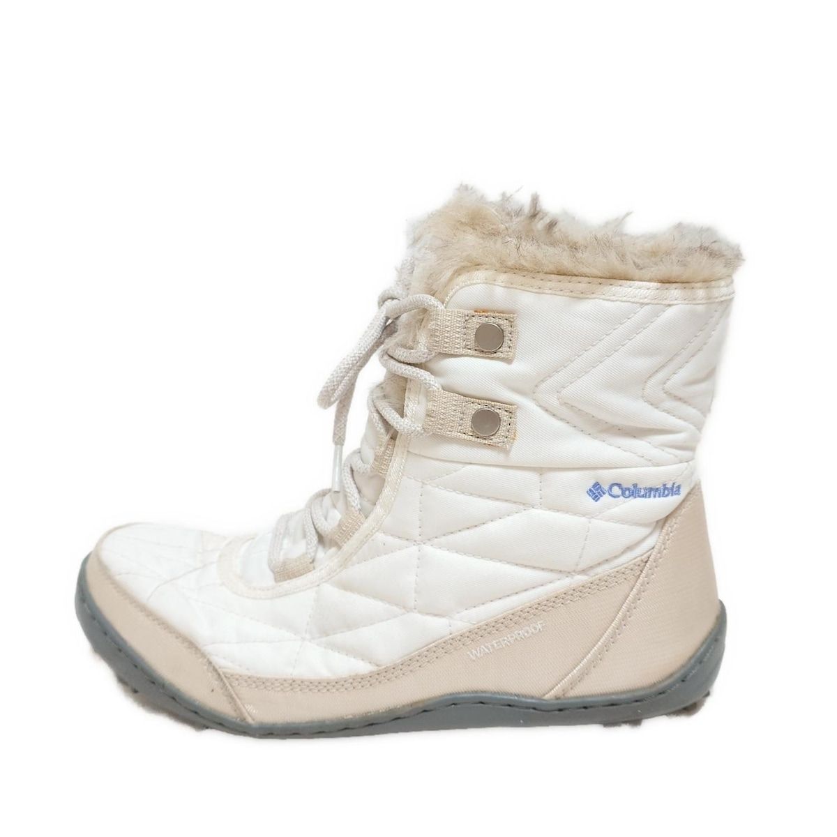Columbia ホワイト キルティングブーツ