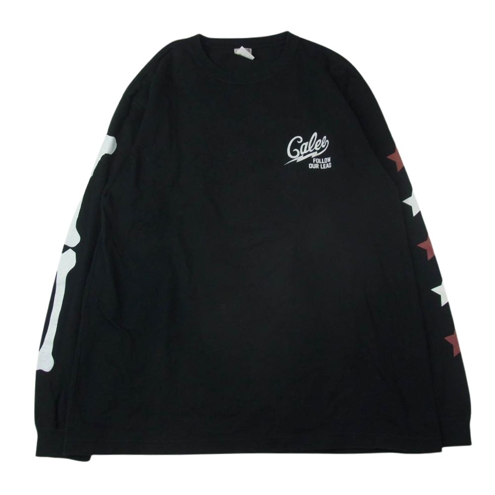 CALEE キャリー アーム スター ロゴ  長袖 カットソー ブラック系 XL【中古】