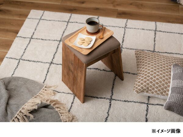 東谷 アルテ スツール ベージュ 椅子 玄関 イス モダン チェアー 天然木 HIT-201BE あずまや メーカー直送 送料無料