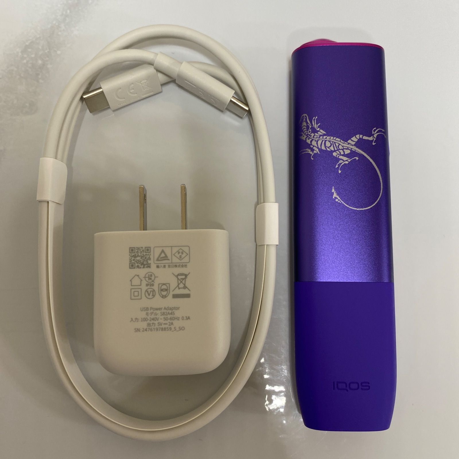 iQOS ILUMAONE アイコス イルマワン 加工 トライバル リザード 黒