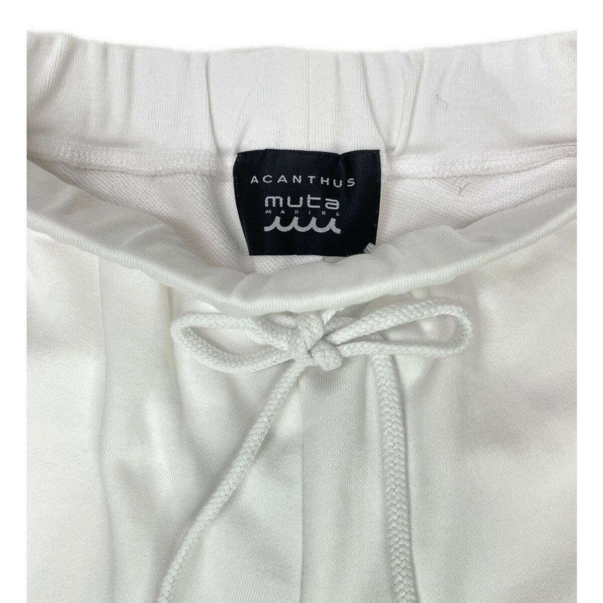 coco 未使用品 ムータマリン muta MARINE メンズ ハーフパンツ S 白 ホワイト アカンサス スウェット ジャージ 未使用品 メンズ ムータマリン muta MARINE ハーフパンツ S 白