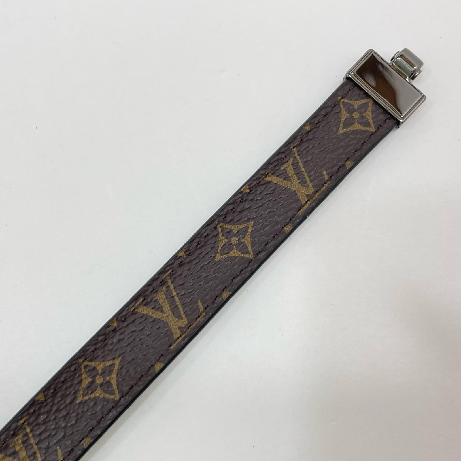 定番人気。 LOUIS VUITTON ルイ ヴィトン ブラスレ ヒンジ リバース モノグラム ブレスレット M6171E ブラウン 尾張小牧店
