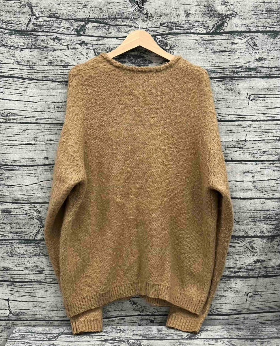 美品 TOWNCRAFT シャギーソリッドカーディガン ブラウン Lサイズ TOWNCRAFT（タウンクラフト） カーディガン SOLID SHAGGY CARDIGAN