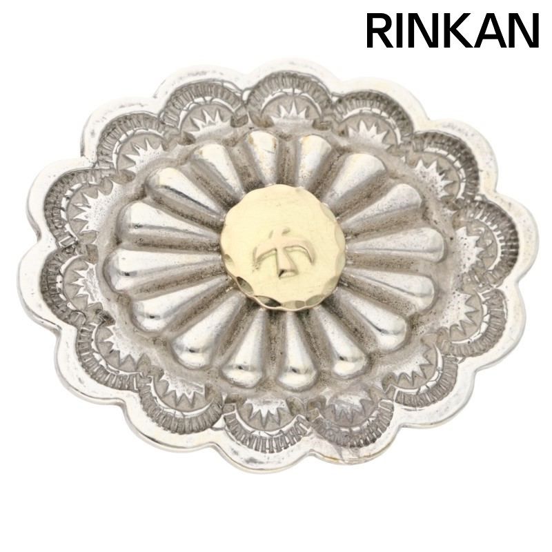 ゴローズ GC-03|金メタル付きフラワー 横向きコンチョ メンズ