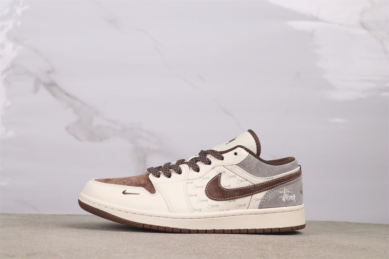 今日 Air Jordan 1 XS6068-015 Brown エアジョーダン 1 代 XS6068-015 ブラウン-MM輸入2
