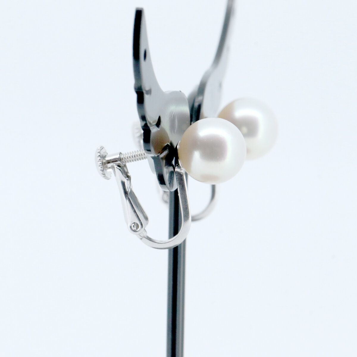 タサキ パール イヤリング 7.9ミリ 真珠 K18WG(18金 ホワイトゴールド  