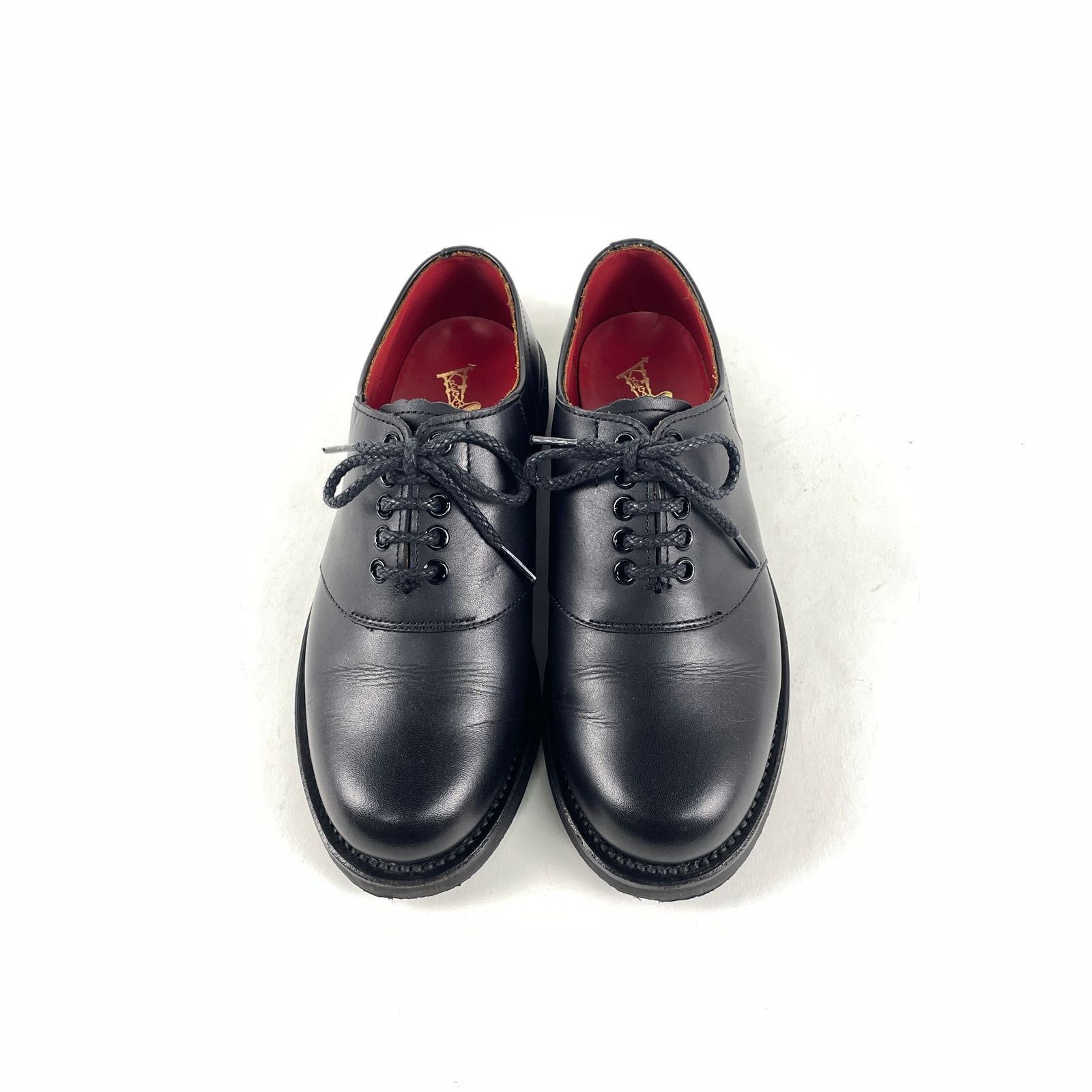 REGAL リーガル E7A6401A 952S プレーントゥ レザーサドルシューズ 革靴 23cm ブラック