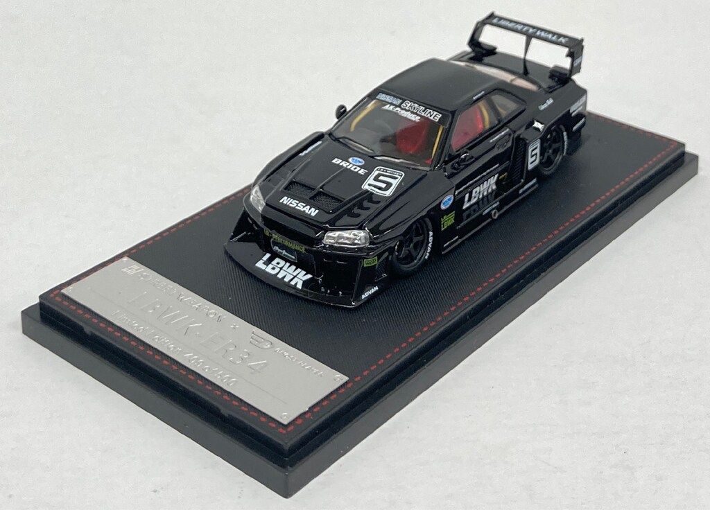1/64 STREET WEAPON NISSAN SKYLINE LBWK-ER34 #5 ブラック - メルカリ