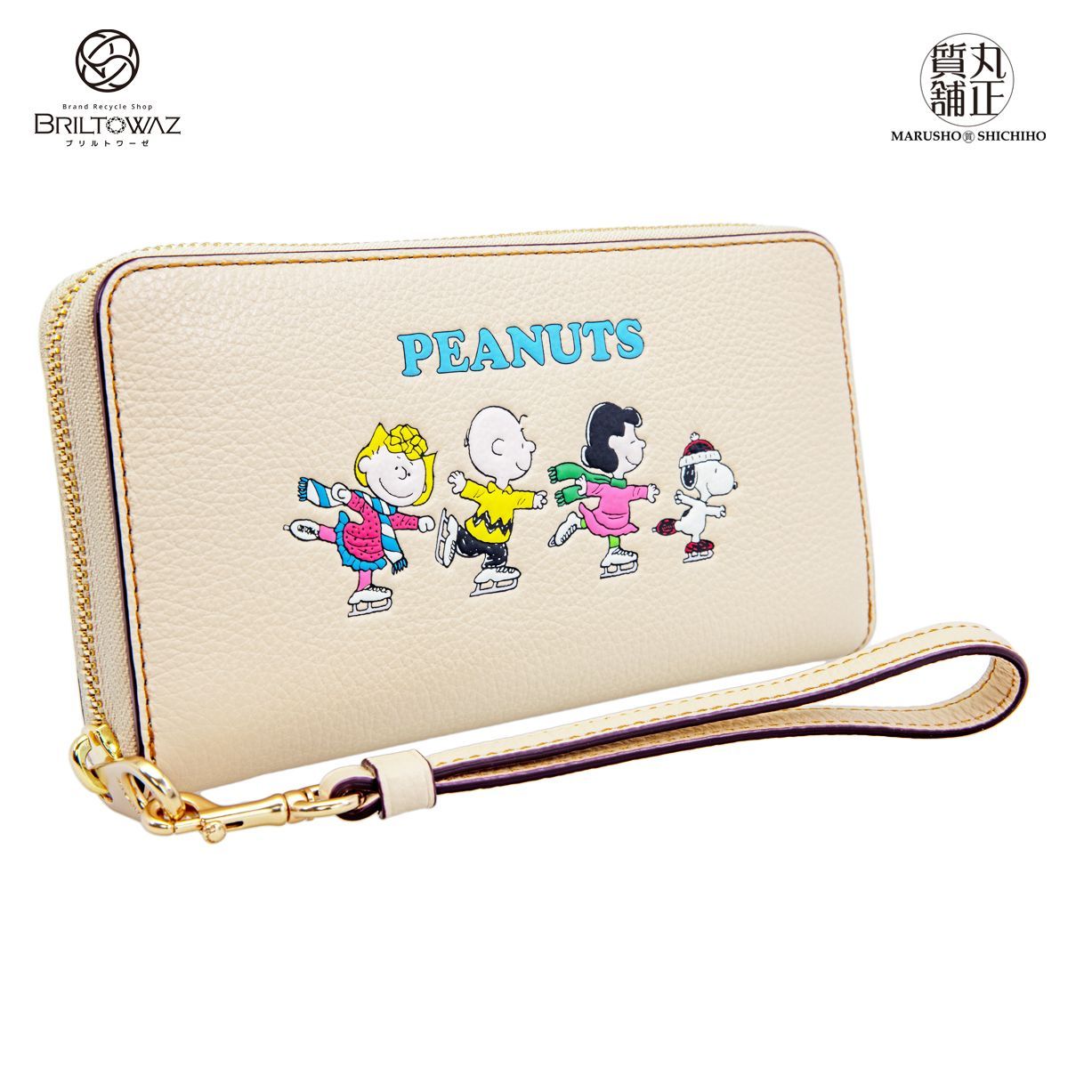 ブラック素材COACH 長財布　SNOOPYコラボ　新品未使用