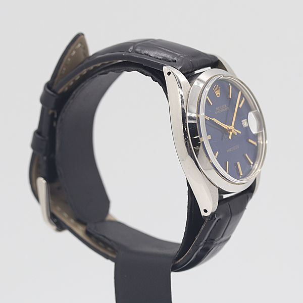 デッドストック級 稼働 ロレックス オイスターデイト プレシジョン 6694 ネイビー文字盤 手巻 メンズ腕時計 0120120 9PRT KTU ABC16579