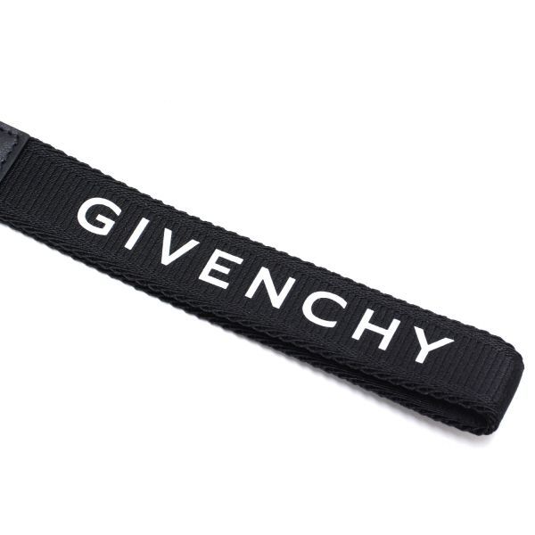 ジバンシィ GIVENCHY ロゴストラップ キーリング【BLACK/WHITE